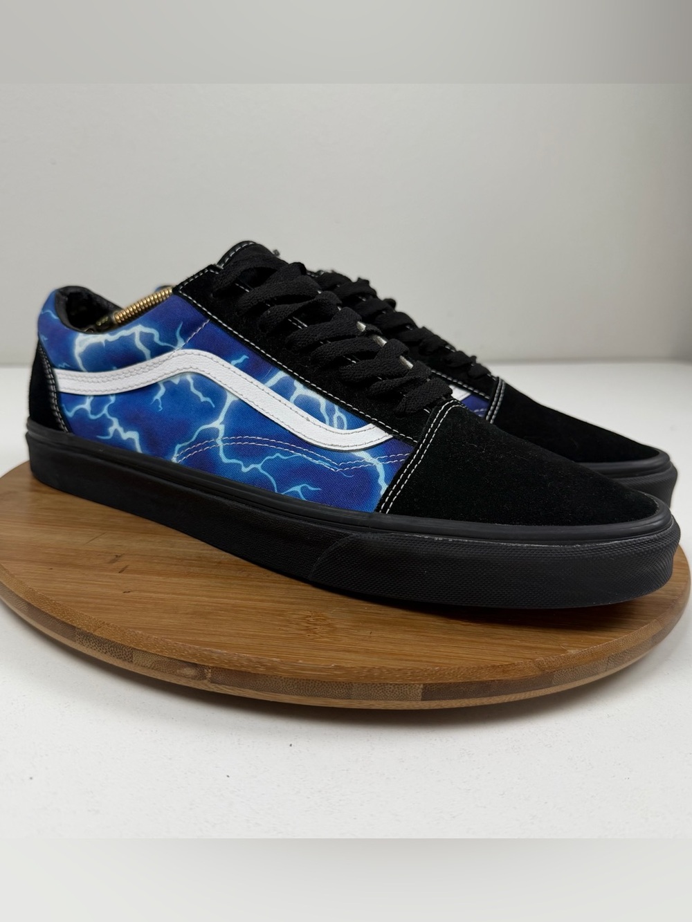 Vans Black & Blue Lightning Old Skool Sneakers